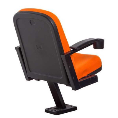 Moderne fauteuil fauteuil bank 1-zits voor theater bioscoop Design luxe oranje textiel