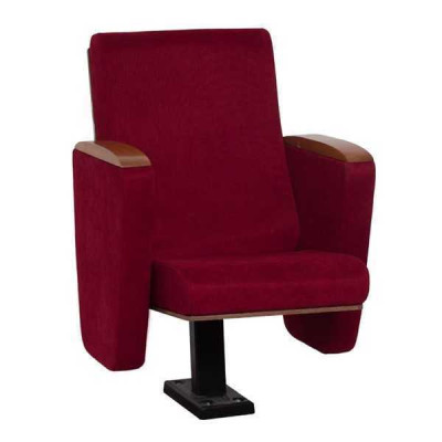 Fauteuil Art Deco Fauteuil Bankstoel 1-zits voor theater Design Luxe Rood Textiel Nieuw