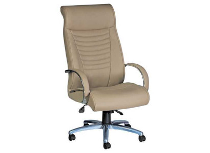 Stijlvolle gamingstoel beige bureaustoel draaistoel directiestoel