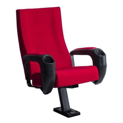 Moderne fauteuil fauteuil bank 1-zits voor theater cinema design luxe rood textiel