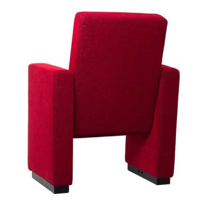 Fauteuil Bank 1-zits Design Luxe Rood Stoel Klassiek Stof Textiel Nieuw