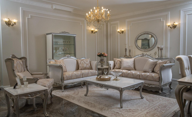 Driepersoonsbank 3-zitsbanken Luxe stoffen banken grote gestoffeerde designer