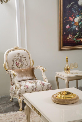 Luxe bankstel 4-zits salontafel bank banken fauteuils stoffen bankstel 4-dlg.