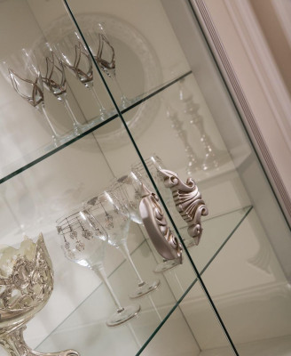 Vitrine Luxe Houten Kasten Italiaanse Meubels Woonkamer Dressoir Glas