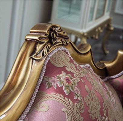 Luxe meubel ontwerp fauteuil ontwerp éénzitter textiel woonkamer klassiek.