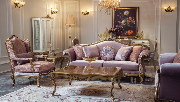 Luxe meubel ontwerp fauteuil ontwerp éénzitter textiel woonkamer klassiek.