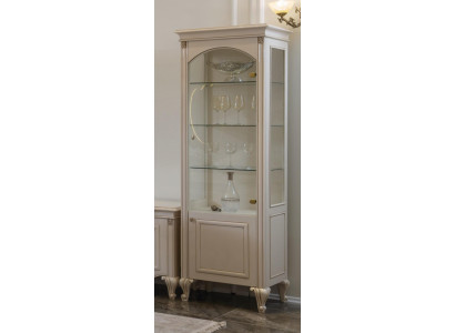 Vitrine glazen kast houten kasten woonkamer vitrines Italiaanse luxe