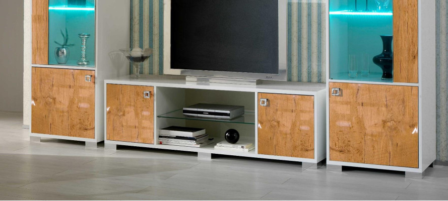 RTV Design dressoir tv hoogglans laag dressoir nieuw board wand luxe kast
