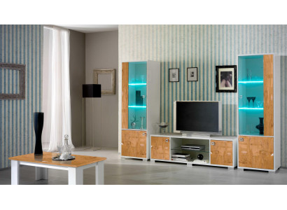 woonkamer set 3-delig rtv + 2x vitrinekast design Italiaanse meubels woonkamer luxe meubels
