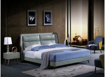 Bed 2x Nightstands 3-piece. Italian Furniture Bedroom Beds Wood New Set