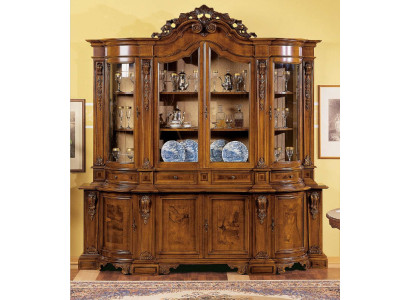 Vitrines Massief Houten Glas Kast Echt houten vitrine Woonkamer meubels Dressoir
