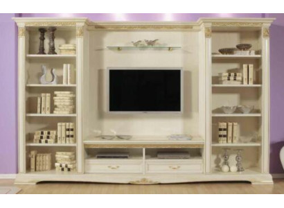 Wandmeubel TV-wand massief hout Stijl Klassiek Italiaans woonkamer meubels