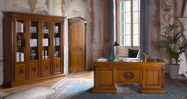 Schrijftafel Bureau Tafel Elegante Houten Tafels Barok Rococo Antiek Stijl 185x90cm