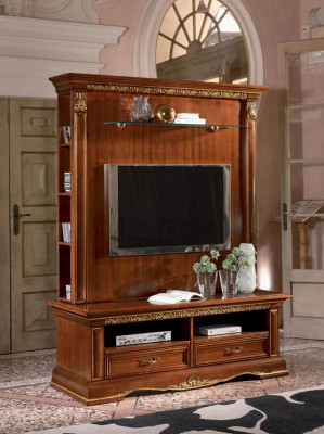 Tv-kast dressoir woonkamer tv wand massief hout landhuis massief hout