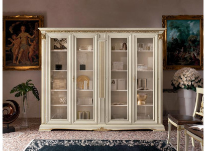Vitrine kast Vitrines Woonkamer Etalagekasten Ontwerp Barok Rococo Massief hout