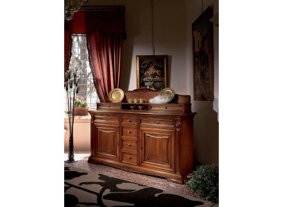 XXL Buffetkast Ladenkast Kast Barok Rococo Dressoir Console Massief hout  XXL buffetkast ladenkast kast Barok Rococo dressoir console massief hout