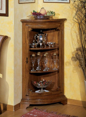 Woonkamer meubels Glaskast Vitrine Hout Vitrines Glas Kast Kasten Planken