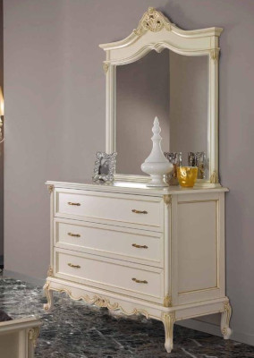 Slaapkamer dressoirkast Klassieke dressoir met spiegel Elegante stijlmeubel