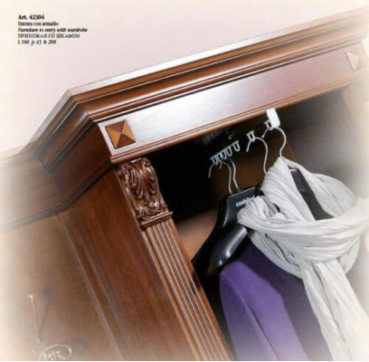 Flur Garderobe Set met kast en paneel Entree Landhuis Meubels