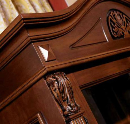 Vitrine glazen kast woonkamer etalage 2 deuren vitrines barok