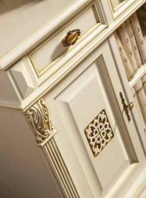 Kantoorset Bureau Directeursstoel Compleet kantoor Barok Rococo 2-delig set Massief hout