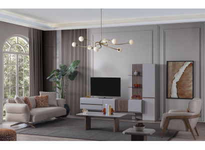 Woonkamer Set Inrichting Compleet Kamer Meubels Bankstel Set 5-delig.  Translate to Dutch: Woonkamerset Interieur Compleet Kamermeubels Bankstelset 5-delig.