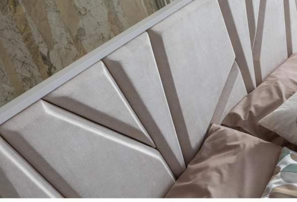 Slaapkamer set Luxe bed 2x nachtkastje kledingkast 4-delige meubels