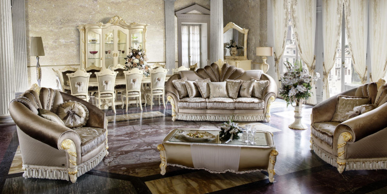 Polster banken sets luxe sofagarnituur 3+1+1 zits set design sofa nieuw