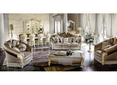 Polster banken sets luxe sofagarnituur 3+1+1 zits set design sofa nieuw