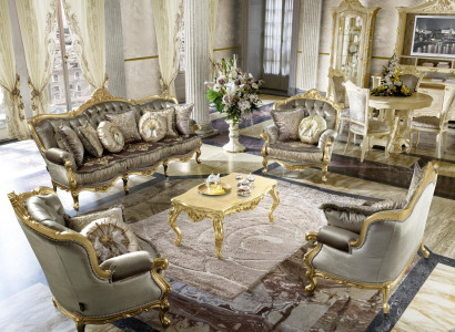 Zitgroep 3211 zitbank salontafel bijzettafel woonlandschap sofa bankstel 5-delig.