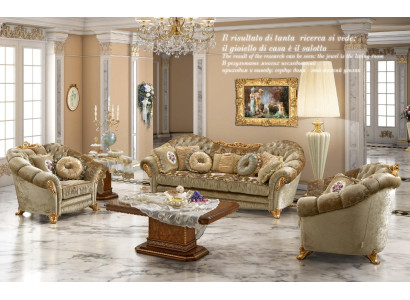 Ontwerp gestoffeerde bankstellen Textiel Relax Moderne suite Beige zitgroep 3+1+1 zit