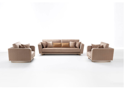 Bankstel 3+1+1 zit set Design Bank Beklede Banken Bank Klassiek 3-delig.