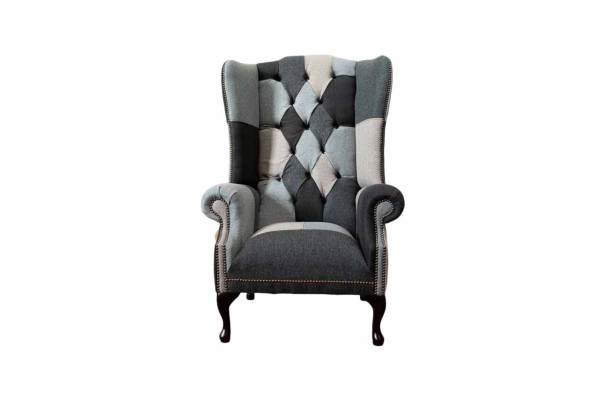 Ohrensessel Chesterfield Bank Bank Bekleding 1-zitsstoel Bankstellen Stof