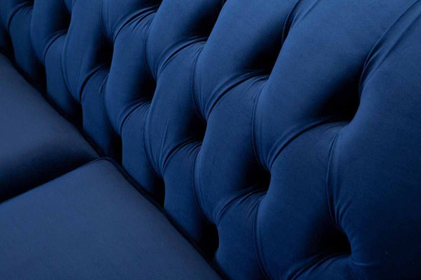 Sofas Chesterfield Design Bankstel 2 zits Bank Luxe Klassiek Textiel