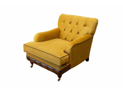 Fauteuil 1-zits banken Stof Woonkamer Textiel Luxe Meubels Eenpersoons Chesterfield