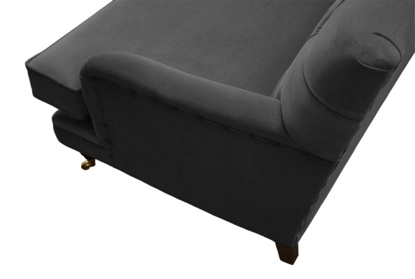 Chesterfield fauteuil bank gestoffeerde 1-zitter design banken textiel nieuw
