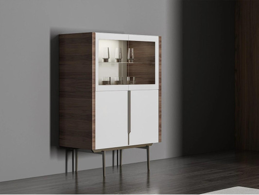 Luxe eetkamerset 8-delig inrichting eettafel stoelen 4x hout meubels dressoir
