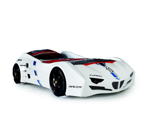 Racecar Car Bed with Mattress Autobed Children's Room Beds Furniture New