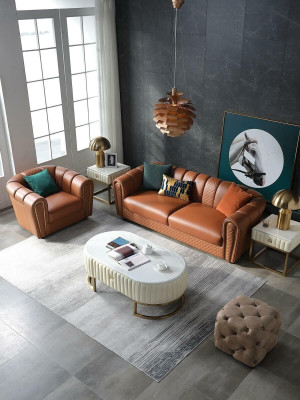 Sofaset 3+1 zits Klassieke woonbank Bankstellen Banken Bekleding