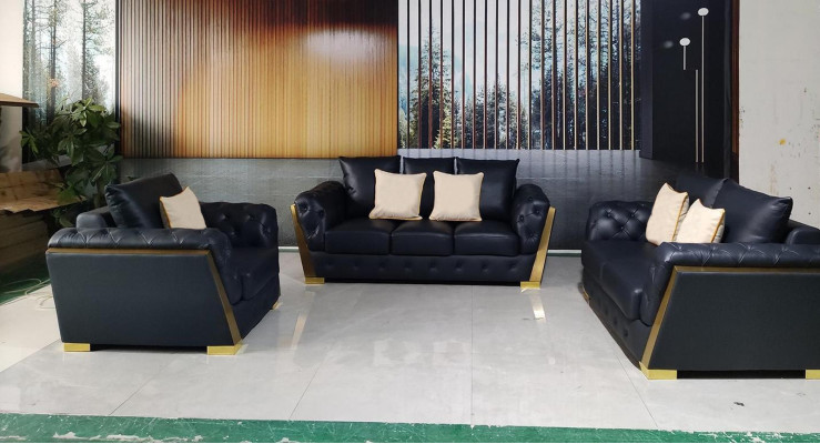 Chesterfield 3+2+1 bankstel bank meubel bank bankstel set 3-delig