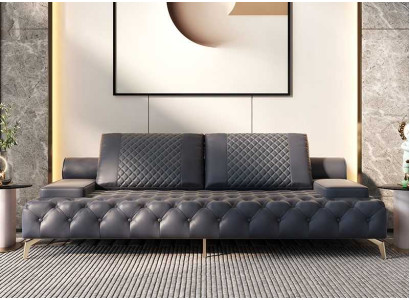 Bank 3-zits meubels leer driezitter bankstellen woonkamer stijl 3-zits Chesterfield