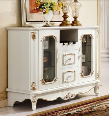 Klassiek dressoir glazen kast commode meubels vitrine kast barok