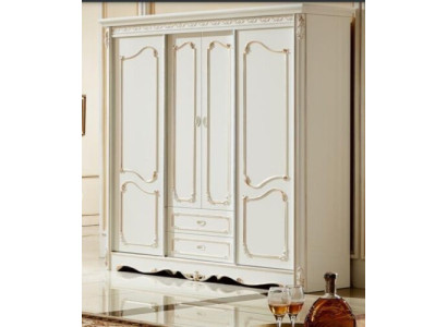 Klassieke kledingkast meubels houten kasten slaapkamer wit hout