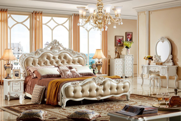 Slaapkamer Set Wit Ontwerp Elegant 2x Dressoir Klassiek Meubilair Luxe 2-delig.