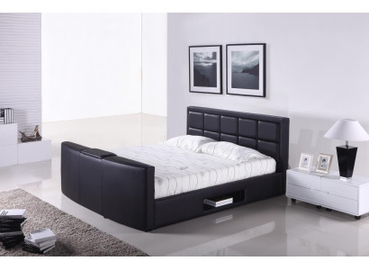 Bed met lift tv-beugel slaapkamer bedden gestoffeerd tweepersoons