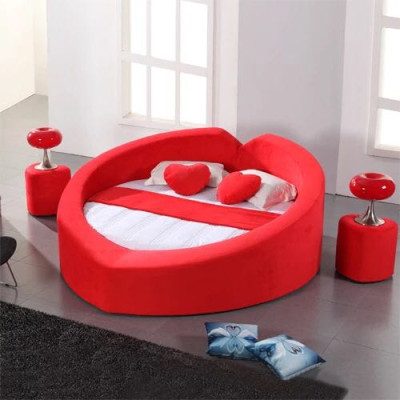 Ontwerpersbed in hartvorm Huwelijksreisbed Luxe bedframe Bedbordeel