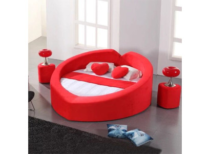 Ontwerpersbed in hartvorm Huwelijksreisbed Luxe bedframe Bedbordeel