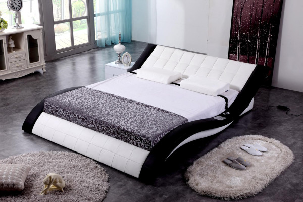 Bed Design Bed Digital USB Luxury Bedroom Furniture Leather Double  Bedontwerp Bed Digitale USB Luxe Slaapkamermeubels Leer Dubbel