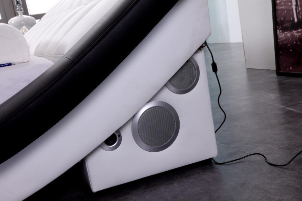Bekdesign Digitale USB-bedden Luxe Slaapkamermeubels Lederen Dubbel