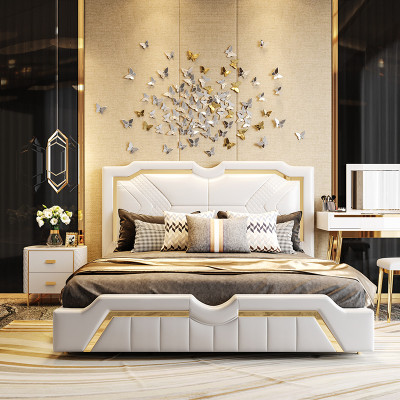 Ontwerp Bed Kussen Luxe Tweepersoons Hotelbedden Huwelijk 180x200cm Slaap